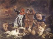 Eugene Delacroix Dante and Virgil in Hel (The Barque of Dante) (mk22) china oil painting reproduction